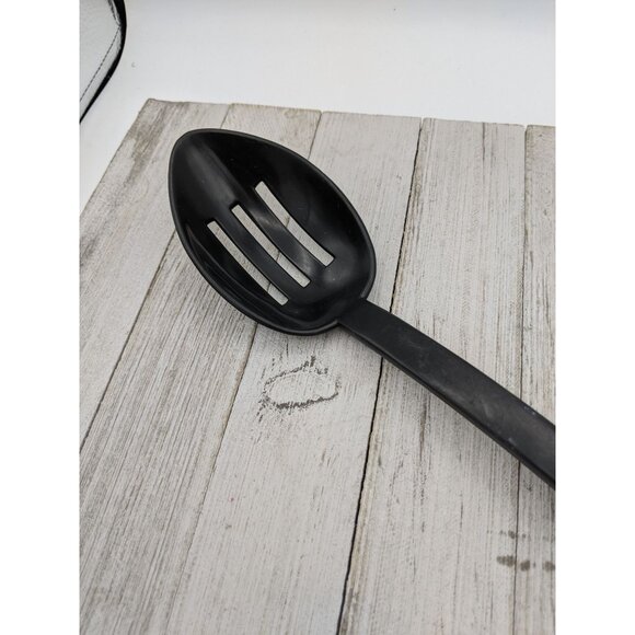 Oxo Good Grips #3 Nylon Plastic Spoon Slotted Black Handle 12" - Picture 3 of 6